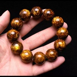 Genuine Golden Black Coral Sea Willow Bracelet